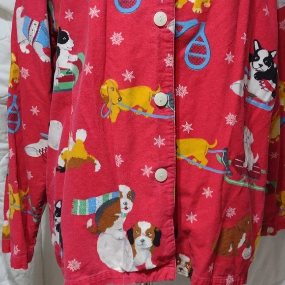 Nick & Nora puppies pajamas, sz large - Picture 3 of 16